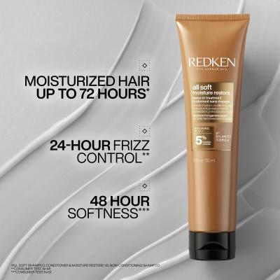 Redken All Soft Moisture Restore Leave-In Treatment Περιποίηση μαλλιών χωρίς ξέβγαλμα για γυναίκες 150 ml