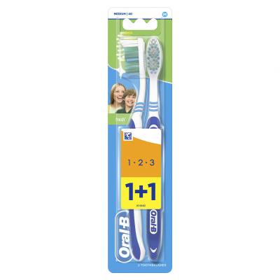 Oral-B 1-2-3 Fresh Medium Οδοντόβουρτσα Σετ