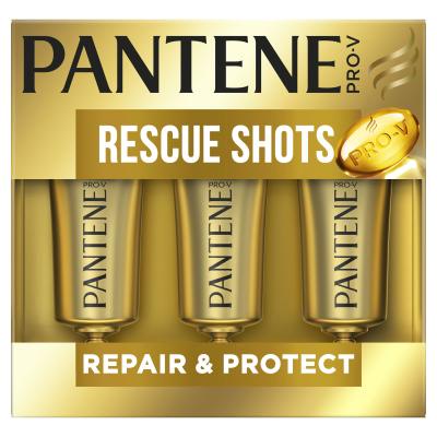 Pantene Intensive Repair (Repair &amp; Protect) Rescue Shots Ορός μαλλιών για γυναίκες 3x15 ml