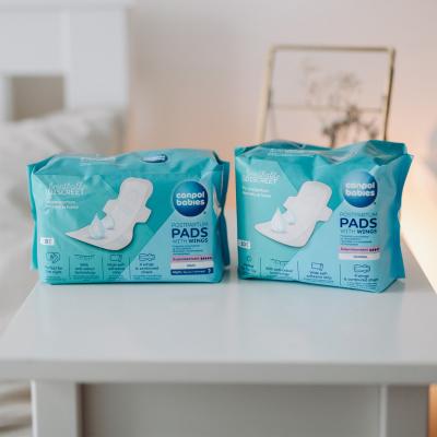 Canpol babies Breathable &amp; Discreet Night Postpartum Pads With Wings Σερβιέτες για εγκυμονούσες για γυναίκες 8 τεμ