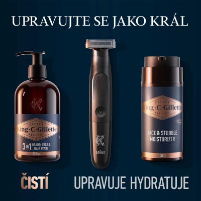 Gillette King C. Beard &amp; Face Wash Σαμπουάν για γένια για άνδρες Σετ