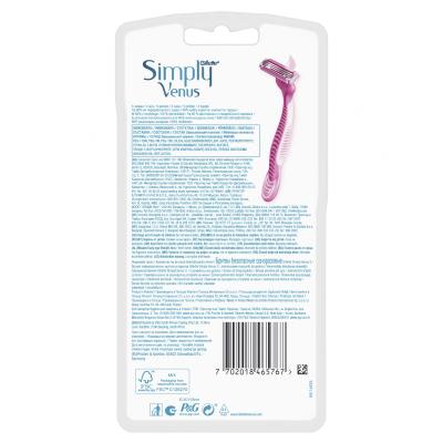 Gillette Venus 3 Simply Ξυριστική μηχανή για γυναίκες Σετ