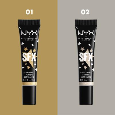 NYX Professional Makeup SFX Glitter Paint Make up για γυναίκες 8 ml Απόχρωση 01 Graveyard Glam