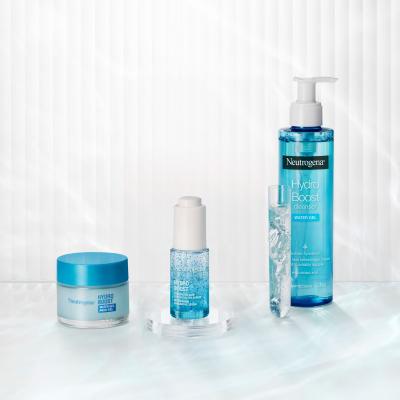 Neutrogena Hydro Boost Gift Set Σετ δώρου ενυδατικό τζελ προσώπου Hydro Boost Water Gel 50 ml + ορός προσώπου Hydro Boost Hyaluronic Acid Concentrated Serum 15 ml + gel καθαρισμού προσώπου Hydro Boost Water Gel Cleanser 200 ml