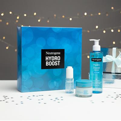 Neutrogena Hydro Boost Gift Set Σετ δώρου ενυδατικό τζελ προσώπου Hydro Boost Water Gel 50 ml + ορός προσώπου Hydro Boost Hyaluronic Acid Concentrated Serum 15 ml + gel καθαρισμού προσώπου Hydro Boost Water Gel Cleanser 200 ml