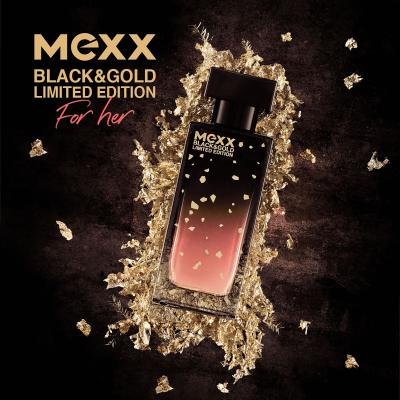 Mexx Black &amp; Gold Limited Edition Eau de Toilette για γυναίκες 15 ml