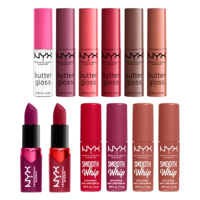 NYX Professional Makeup Fa La La L.A. Land 12 Days Of Kissmas Σετ δώρου lip gloss 6 τμχ + κραγιόν 6 τμχ