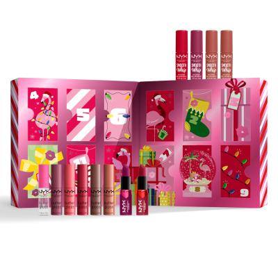 NYX Professional Makeup Fa La La L.A. Land 12 Days Of Kissmas Σετ δώρου lip gloss 6 τμχ + κραγιόν 6 τμχ