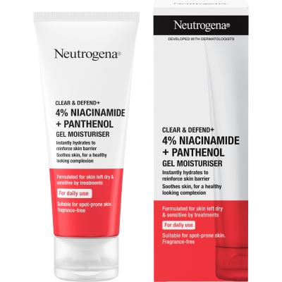 Neutrogena Clear &amp; Defend+ Gel Moisturiser Τζελ προσώπου 50 ml