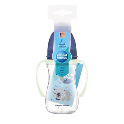 Canpol babies Sleepy Koala Easy Start Anti-Colic Bottle Blue 3m+ Μπιμπερό για παιδιά 240 ml