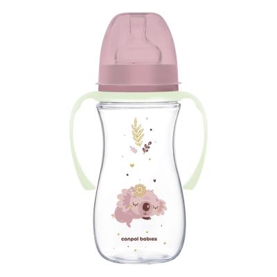 Canpol babies Sleepy Koala Easy Start Anti-Colic Bottle Pink 12m+ Μπιμπερό για παιδιά 300 ml