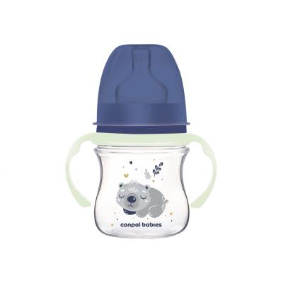 Canpol babies Sleepy Koala Easy Start Anti-Colic Bottle Blue 0m+ Μπιμπερό για παιδιά 120 ml