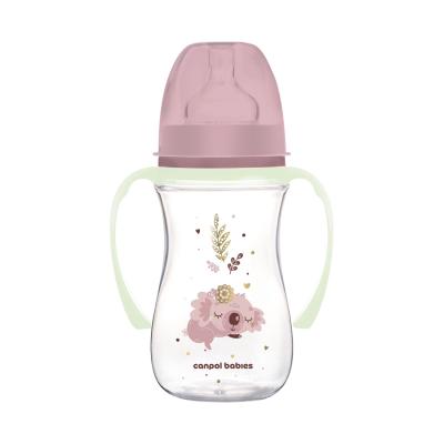 Canpol babies Sleepy Koala Easy Start Anti-Colic Bottle Pink 3m+ Μπιμπερό για παιδιά 240 ml