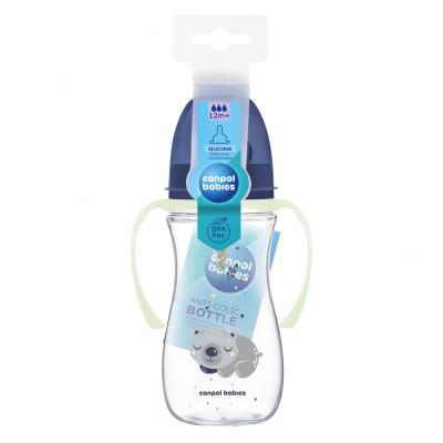 Canpol babies Sleepy Koala Easy Start Anti-Colic Bottle Blue 12m+ Μπιμπερό για παιδιά 300 ml