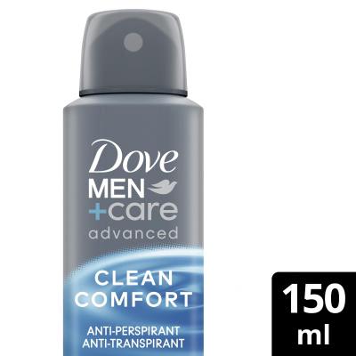 Dove Men + Care Advanced Clean Comfort 72h Αντιιδρωτικό για άνδρες 150 ml