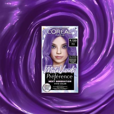 L&#039;Oréal Paris Préférence Meta Vivids Βαφή μαλλιών για γυναίκες 75 ml Απόχρωση 9.120 Meta Lilac