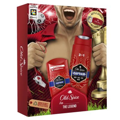 Old Spice Captain Σετ δώρου αποσμητικό 50 ml + αφρόλουτρο 3σε1 250 ml + ανοιχτήρι