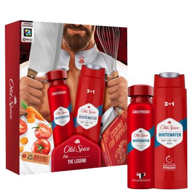 Old Spice Whitewater Σετ δώρου αποσμητικό 150 ml + αφρόλουτρο 3σε1 250 ml