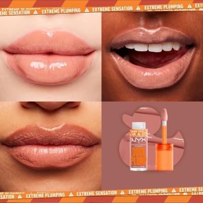 NYX Professional Makeup Duck Plump Lip Gloss για γυναίκες 7 ml Απόχρωση 02 Banging Bare