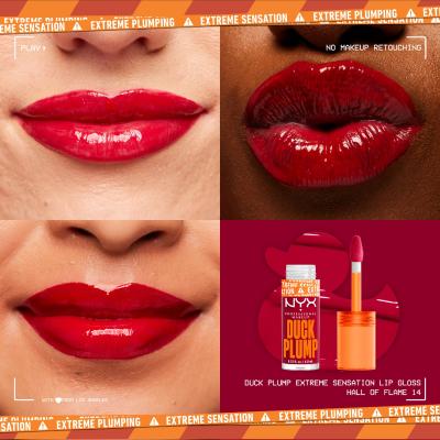 NYX Professional Makeup Duck Plump Lip Gloss για γυναίκες 7 ml Απόχρωση 14 Hall Of Flame