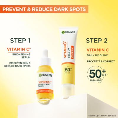 Garnier Skin Naturals Vitamin C Daily UV Invisible SPF50+ Κρέμα προσώπου ημέρας για γυναίκες 40 ml