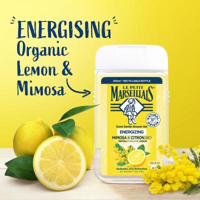 Le Petit Marseillais Extra Gentle Shower Gel Mimosa &amp; Bio Lemon Αφρόλουτρο 250 ml