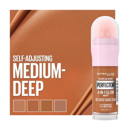 Maybelline Instant Anti-Age Perfector 4-In-1 Glow Make up για γυναίκες 20 ml Απόχρωση 03 Medium Deep