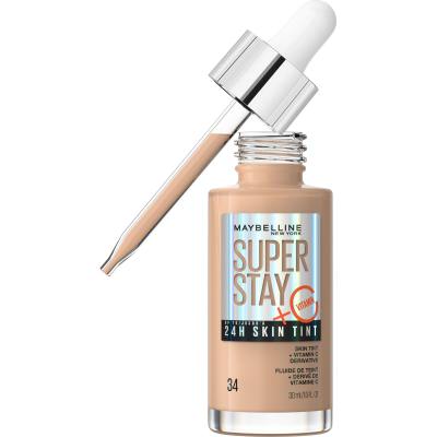 Maybelline Superstay 24H Skin Tint + Vitamin C Make up για γυναίκες 30 ml Απόχρωση 34