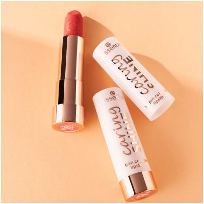 Essence Caring Shine Vegan Collagen Lipstick Κραγιόν για γυναίκες 3,5 gr Απόχρωση 207 My Passion