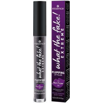 Essence What The Fake! Extreme Plumping Lip Filler Lip Gloss για γυναίκες 4,2 ml Απόχρωση 03 Pepper Me Up!