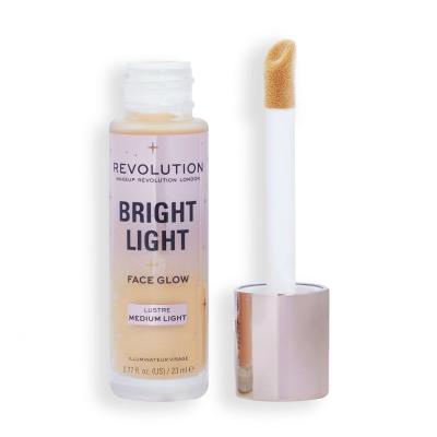 Makeup Revolution London Bright Light Face Glow Make up για γυναίκες 23 ml Απόχρωση Lustre Medium Light