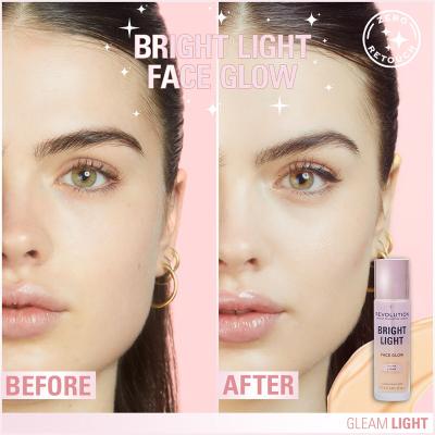 Makeup Revolution London Bright Light Face Glow Make up για γυναίκες 23 ml Απόχρωση Gleam Light