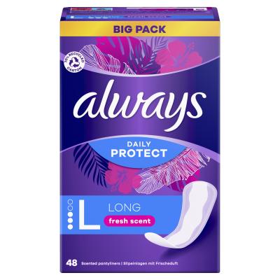 Always Daily Protect Long Fresh Scent Καθημερινή σερβιέτα για γυναίκες Σετ