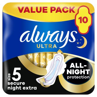 Always Ultra Secure Night Extra Γυναικεία σερβιέτα για γυναίκες Σετ