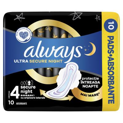 Always Ultra Secure Night Γυναικεία σερβιέτα για γυναίκες Σετ