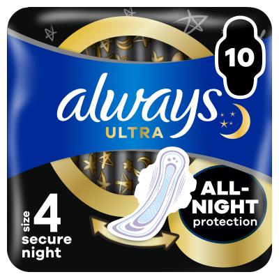 Always Ultra Secure Night Γυναικεία σερβιέτα για γυναίκες Σετ