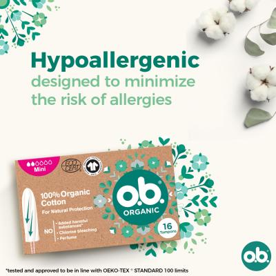 o.b. Organic Mini Ταμπόν για γυναίκες Σετ