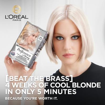 L&#039;Oréal Paris Préférence Le Blonding Toner Βαφή μαλλιών για γυναίκες 60 ml Απόχρωση Platinum Ice