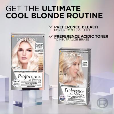 L&#039;Oréal Paris Préférence Le Blonding Toner Βαφή μαλλιών για γυναίκες 60 ml Απόχρωση Platinum Ice