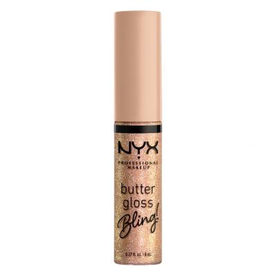 NYX Professional Makeup Butter Gloss Bling Lip Gloss για γυναίκες 8 ml Απόχρωση 01 Bring The Bling