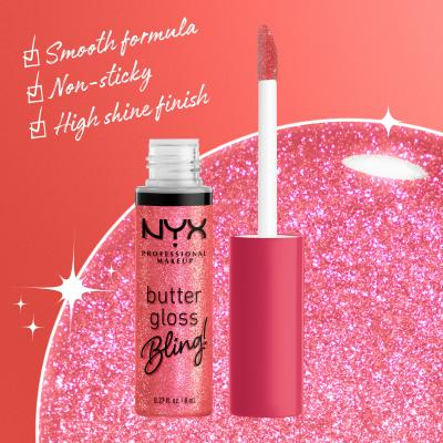 NYX Professional Makeup Butter Gloss Bling Lip Gloss για γυναίκες 8 ml Απόχρωση 05 She Got Money