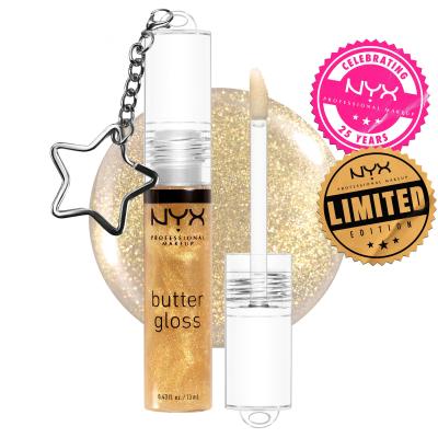 NYX Professional Makeup Butter Gloss Limited Edition Lip Gloss για γυναίκες 13 ml Απόχρωση 25K Gold