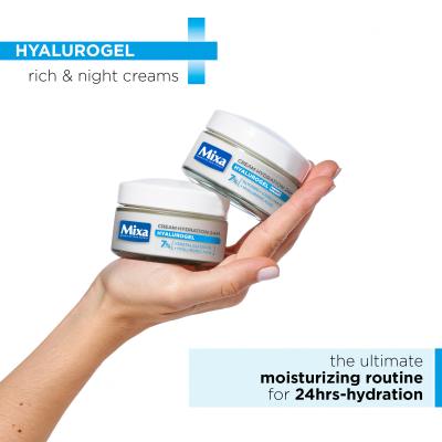 Mixa Hyalurogel Night Duo Κρέμα προσώπου νύχτας για γυναίκες Σετ