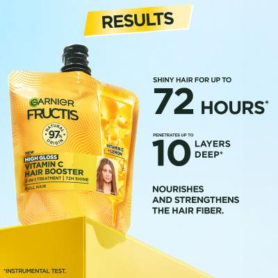 Garnier Fructis Vitamin C Hair Booster Μάσκα μαλλιών για γυναίκες 60 ml