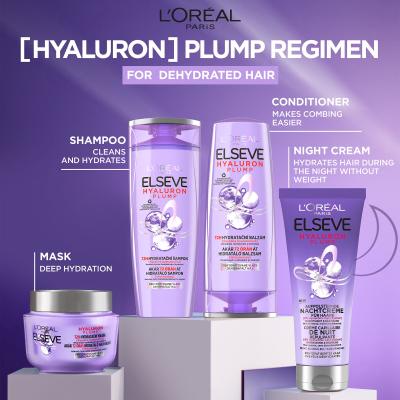 L&#039;Oréal Paris Elseve Hyaluron Plump Night Cream Μάσκα μαλλιών για γυναίκες 200 ml