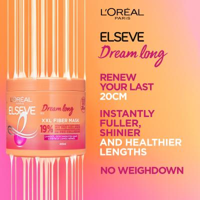 L&#039;Oréal Paris Elseve Dream Long XXL Fiber Mask Μάσκα μαλλιών για γυναίκες 400 ml