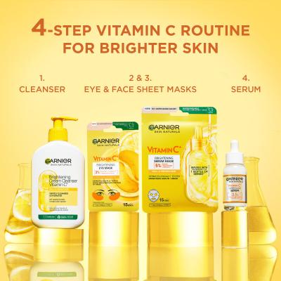 Garnier Skin Naturals Vitamin C Brightening Eye Mask Μάσκα ματιών για γυναίκες 1 τεμ