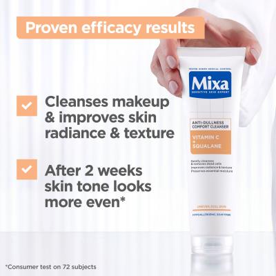 Mixa Vitamin C+ Squalane Anti-Dullness Comfort Cleanser Καθαριστικό τζελ 150 ml