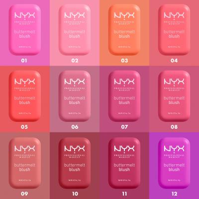 NYX Professional Makeup Buttermelt Blush Ρουζ για γυναίκες 5 gr Απόχρωση 01 My Butta Half