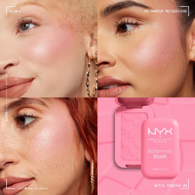 NYX Professional Makeup Buttermelt Blush Ρουζ για γυναίκες 5 gr Απόχρωση 02 Butta Together